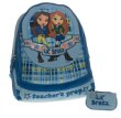 Lil Bratz Teachers Prep Backpack with Zip Case Dangle - Blue